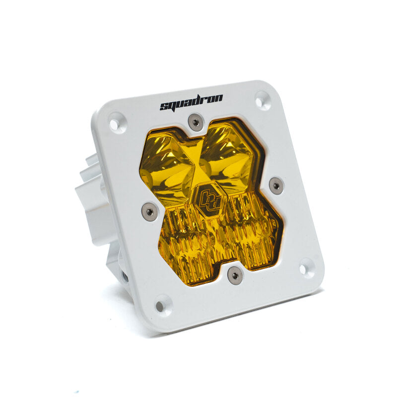 Baja Designs Squadron 2.0 Sport LED Driving/Combo (Flush Mount) - Baja Amber w/White Housing - 551013WT2