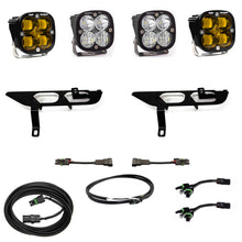 Load image into Gallery viewer, Baja Designs 2021+ Ford F150 Fog Pocket Kit SAE Amber Squadron Sport DC with Upfitter - 447698UP