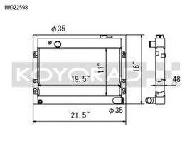 Koyo 68-73 Datsun 510 1.6L (MT) Radiator - HH022598