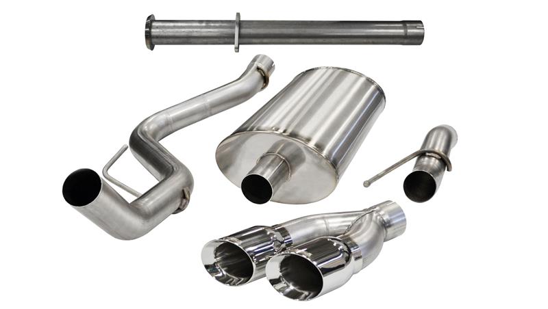 Corsa 2011-2014 Ford F-150 Raptor 6.2L V8 133in Wheelbase Polished Xtreme Cat-Back Exhaust - 14759