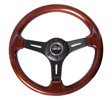 Load image into Gallery viewer, NRG Classic Wood Grain Steering Wheel (330mm) Wood Grain w/Matte Black 3-Spoke Center - ST-015-1BK