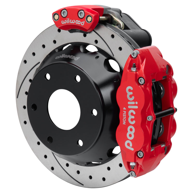 Wilwood kit rear EPB FNSL4R big ford new style 2.50 offset 12.88 rotor 6 lug SRP red - 140-18152-DR