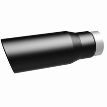 Load image into Gallery viewer, MagnaFlow Tip Stainless Black Coated Single Wall Round Single Outlet 5in Dia 3.5in Inlet 14.5in L - 35237