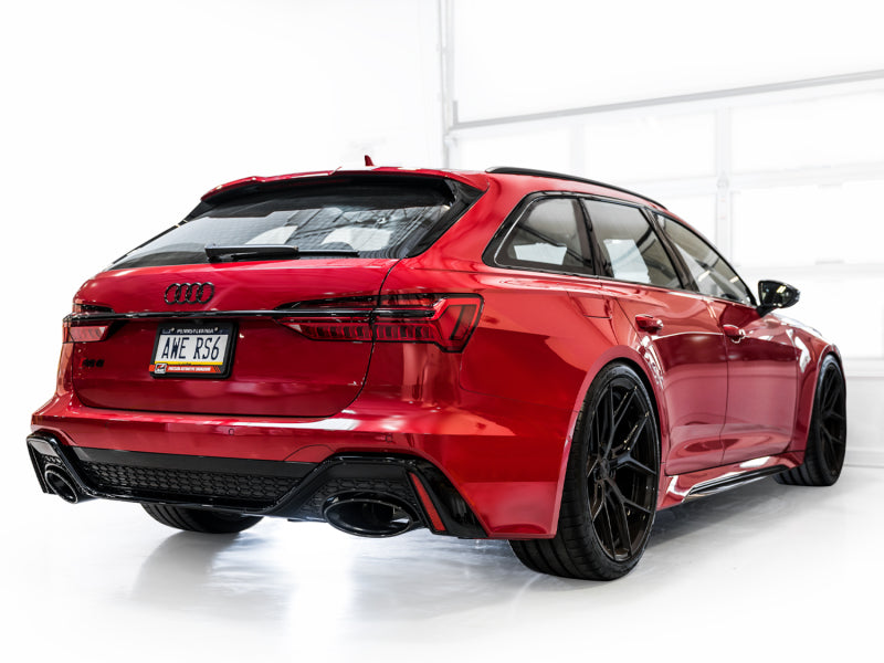 AWE Tuning 21-23 Audi C8 RS6/RS7 SwitchPath Cat-Back Exhaust - Diamond Black Tips - 3025-33776