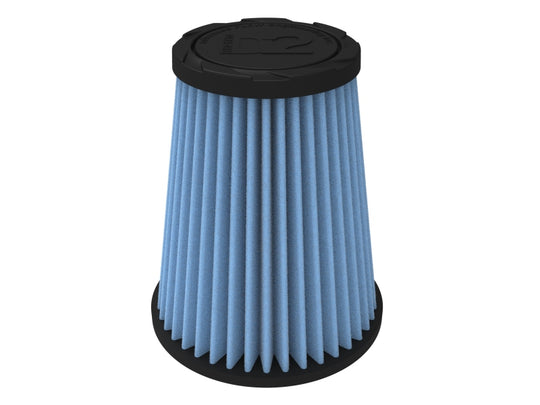 aFe POWER Universal Clamp-On Air Filter w/ D2 Dura-Dry Media - 3in F x 5in B x 3-1/2in T x 6in H - 21-30506V