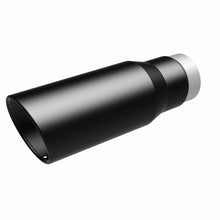 Load image into Gallery viewer, MagnaFlow Tip Stainless Black Coated Single Wall Round Single Outlet 5in Dia 3.5in Inlet 14.5in L - 35237