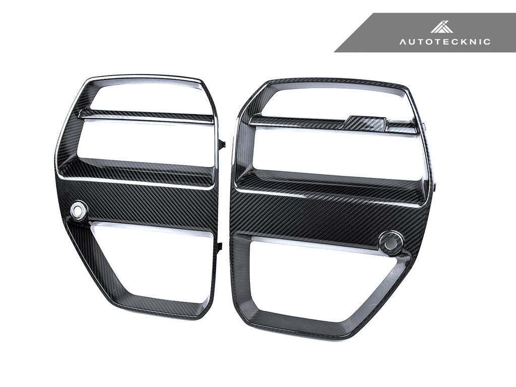 AutoTecknic Dry Carbon Motorsport V1 Front Grille Set - BMW G80 M3 | G82/ G83 M4