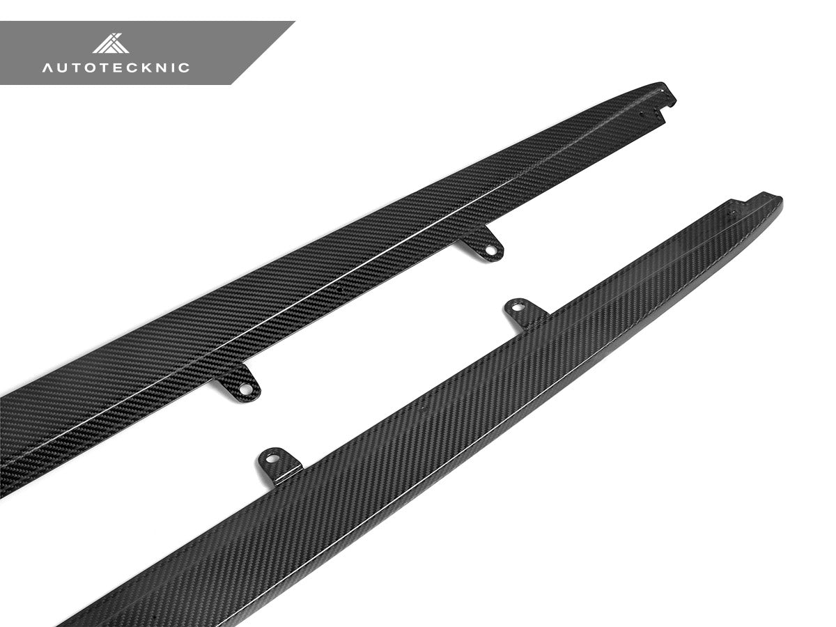 AutoTecknic Dry Carbon Fiber Side Skirt Extension Set - BMW F90 M5 | G30 5-Series