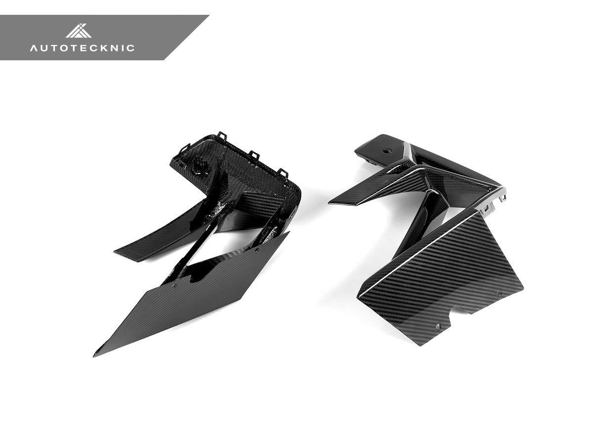 AutoTecknic Dry Carbon Front Bumper Trim Set - BMW F97 X3M LCI | F98 X4M LCI