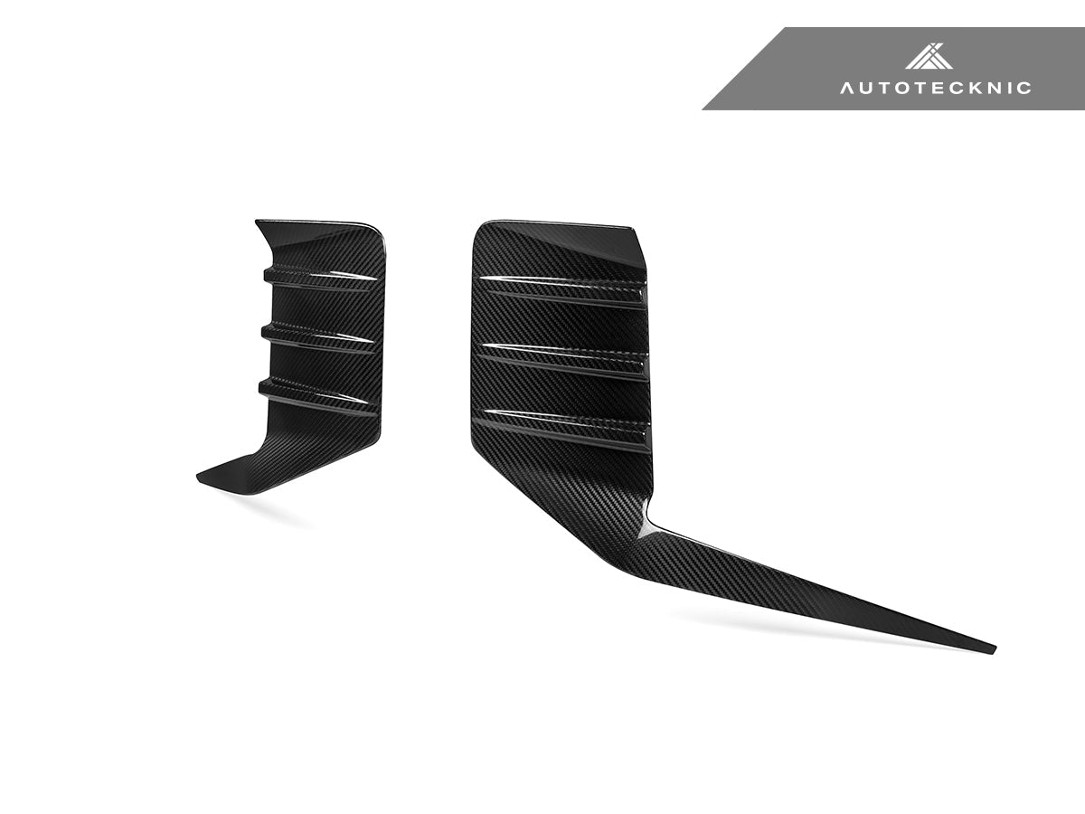 AutoTecknic Dry Carbon Rear Bumper Trim Set - BMW G87 M2