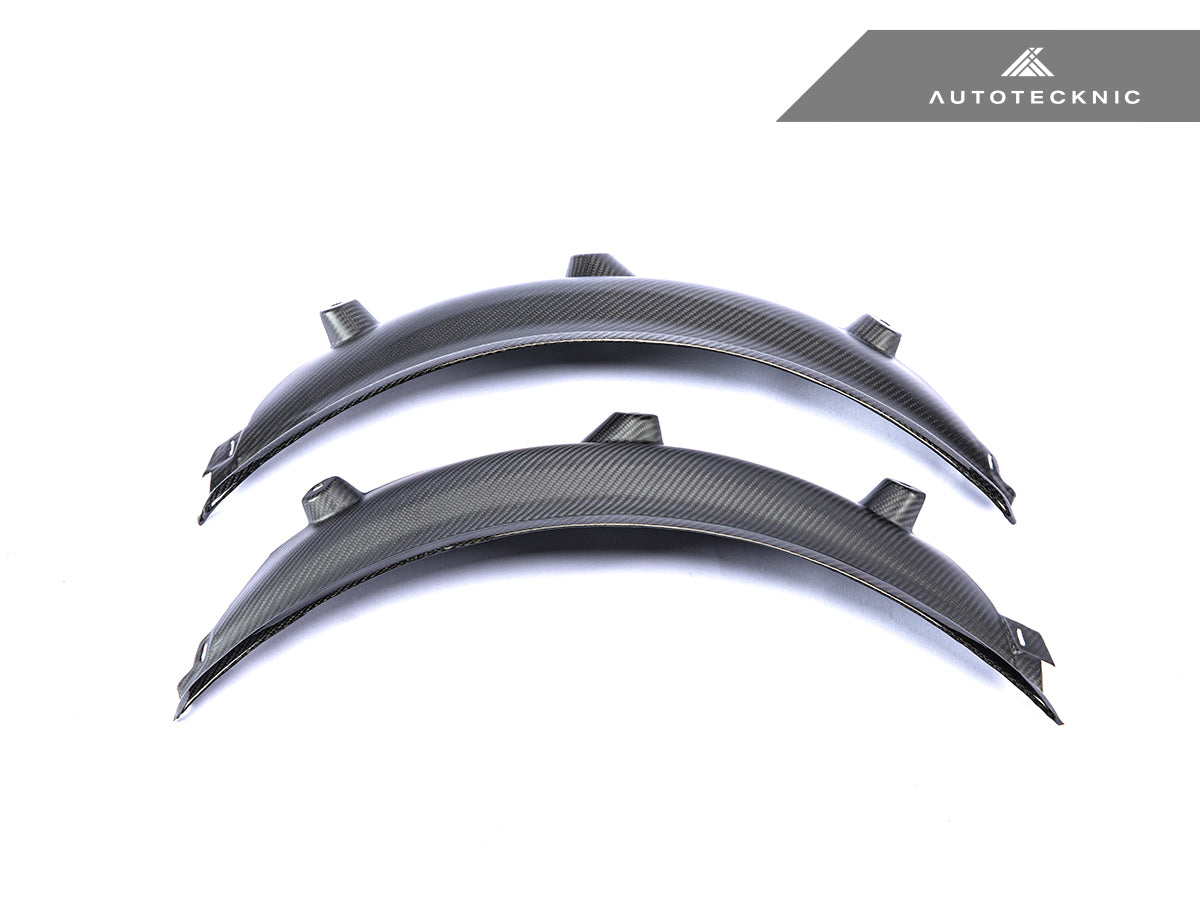 AutoTecknic Carbon Fiber Rear Wheel Arch Extension Set - BMW G80 M3