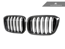 Load image into Gallery viewer, AutoTecknic Dry Carbon Fiber Dual-Slats Front Grille Set - BMW G01 X3 | G02 X4 Pre-LCI