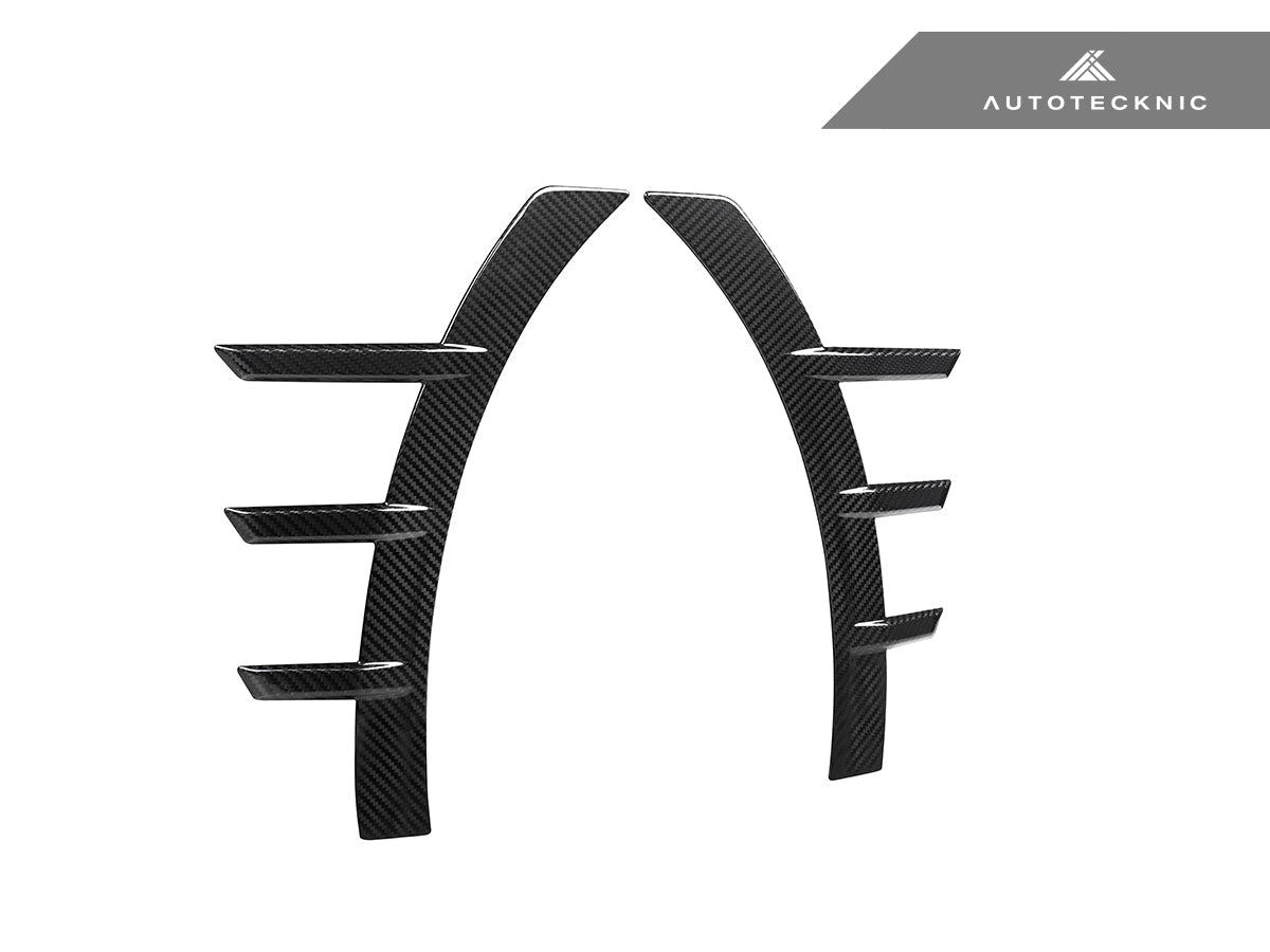 AutoTecknic Dry Carbon Front Fender Arch Trim Set - BMW G87 M2