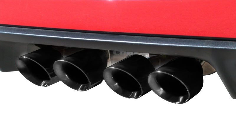 Corsa 06-08 Chevrolet Corvette C6 (A/T) 2.5in Xtreme Cat-Back Exhaust - 3.5in Black Twin Tips - 14469CB6BLK