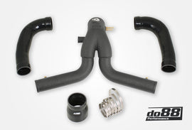 do88 13-15 Porsche 911 Turbo/Turbo S (991.1) Y-Pipe for do88 Intercooler - Black - TR-200SV-DO88-1