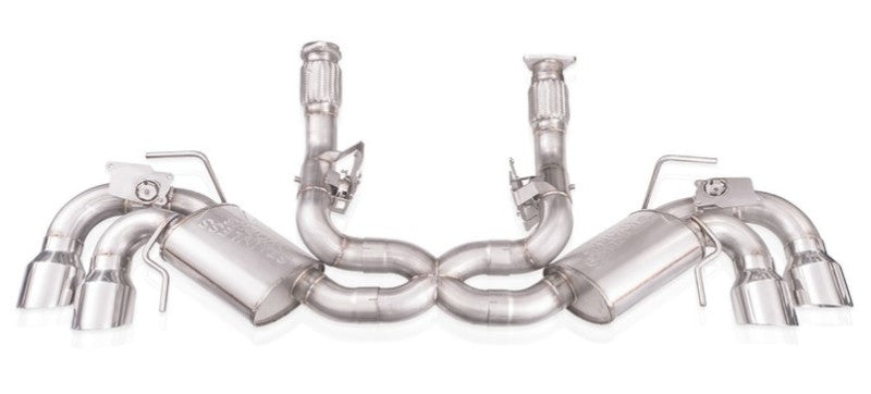 Stainless Works 20-21 Chevrolet Corvette C8 6.2L Redline Cat-Back Exhaust w/ Polished Tips - C8CBR