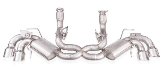 Stainless Works 20-21 Chevrolet Corvette C8 6.2L Redline Cat-Back Exhaust w/ Polished Tips - C8CBR
