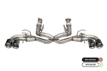 Load image into Gallery viewer, Corsa 2020-2025 Chevrolet Corvette C8 RWD 3in Delete 4 Valve Cat-Back w/NPP w/4.5in CF Polished Tips - 21106CF