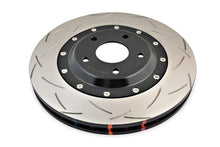 Load image into Gallery viewer, DBA 05-12 Corvette C6 w/Z06 pkg Front Slotted 5000 Series 2 Piece Rotor Assembled w/ Black Hat - DBA52992BLKS