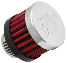 Load image into Gallery viewer, K&amp;N Rubber Base Crankcase Vent Filter - 0.55in Flange ID 1.375in OD 1.125in Height - 62-2480