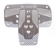 Load image into Gallery viewer, NRG Aluminum Sport Pedal A/T - Gunmetal w/Silver Carbon - PDL-450GM