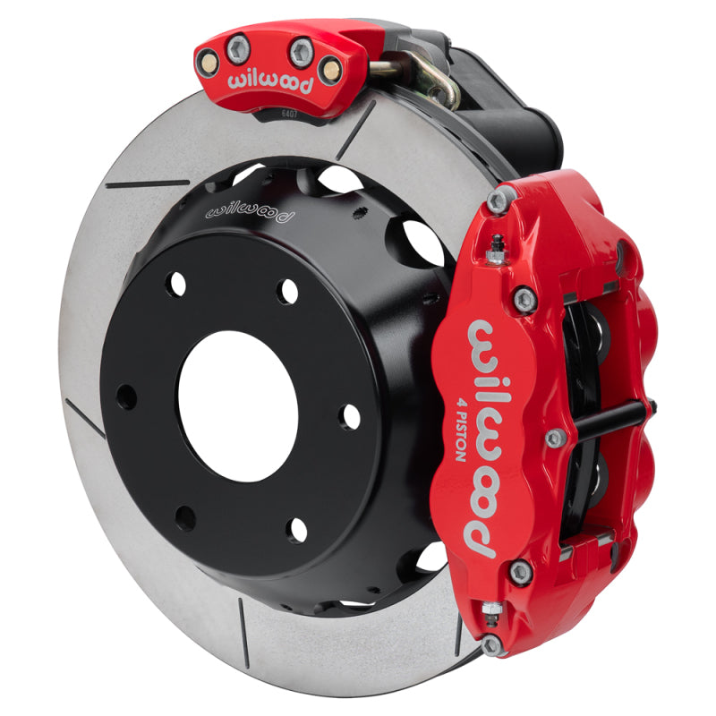 Wilwood kit rear EPB FNSL4R big ford new style 2.50 offset 12.88 rotor GT 6 lug red - 140-18152-R