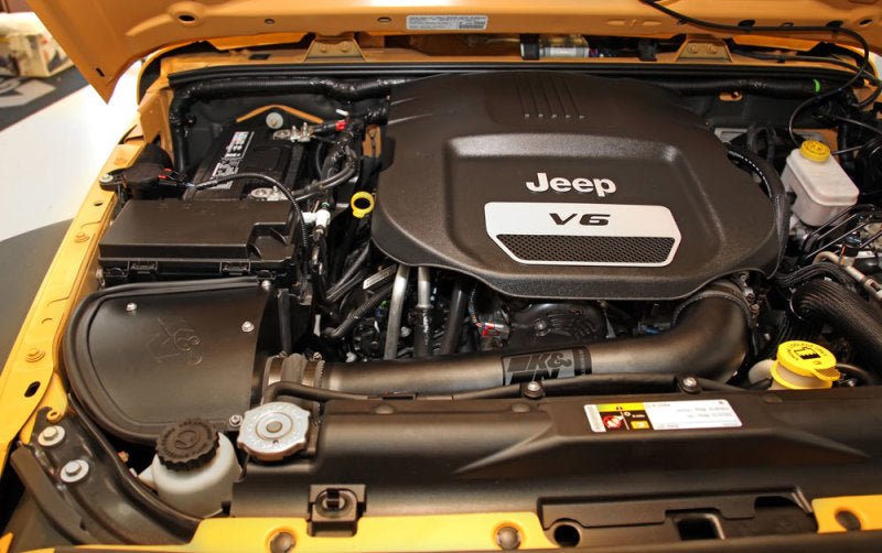 K&N 71 Series Performance Intake Kit for 12-18 Jeep Wrangler 3.6L V6 (12-15 CARB Approved) - 71-1566