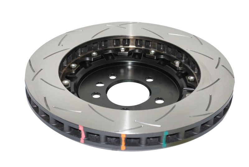 DBA 09-15 Lotus Evora F Front Slotted 5000 Series 2 Piece Rotor Assembled w/ Black Hat - DBA52364BLKS