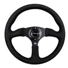 Load image into Gallery viewer, NRG Reinforced Steering Wheel (350mm / 2.5in. Deep)Blk Alcantara Comfort Grip w/4mm Matte Blk Spokes - RST-023MB-SA