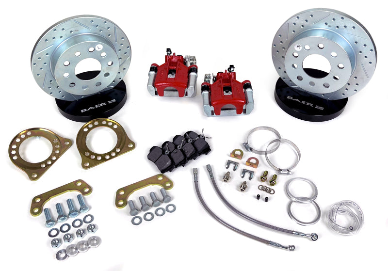 Baer Brakes 10 Bolt Saginaw Drum Brake Rear End 10.5in Classic Series Rear Brake Kit - Red - 4302571R