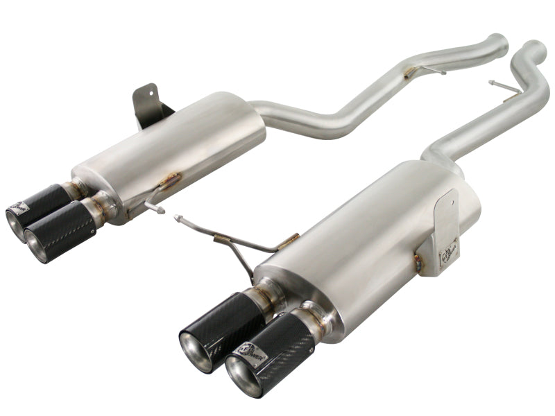 aFe MACHForce XP Exhaust Cat-Back 2.5in Dia Carbon Fiber Tips SS-304 08-13 BMW M3 (E90) V8 4.0L - 49-36311-C
