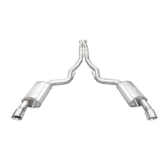 Stainless Works 2024 Mustang GT Catback Dual Tips Legend Sound X-Pipe Factory Connect Exhaust - M24CBXFCL