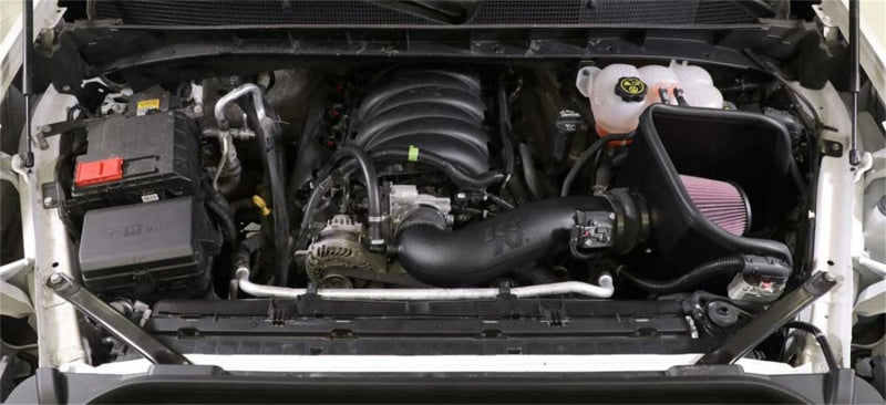 K&N 2019+ Chevrolet 1500 5.3L / 6.2L V8 F/I AirCharger Performance Intake System - 63-3110