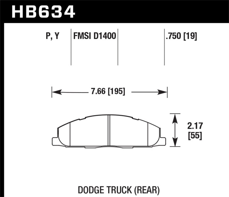 Hawk Super Duty Street Brake Pads - HB634P.750