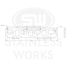 Load image into Gallery viewer, Stainless Works Hemi 5.7L/6.1L/6.4L D-Port Shaped Header 304SS Exhaust Flanges 1-3/4in Primaries - HFJP61175