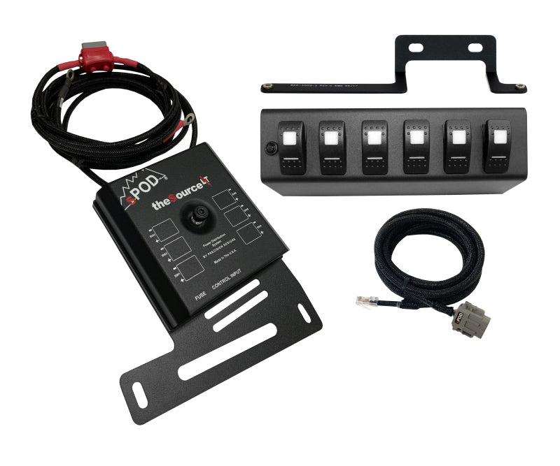 sPOD 09-18 Jeep Wrangler JK SourceLT w/Green LED Switch Panel - 873165