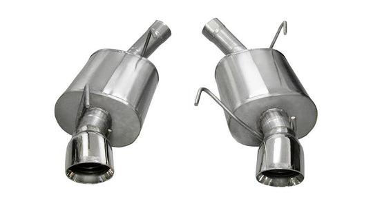 Corsa 2005-2010 Ford Mustang Shelby GT500 5.4L V8 Polished Sport Axle-Back Exhaust - 14311