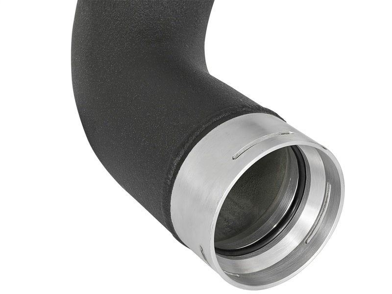 aFe BladeRunner 3in Black Intercooler Tube Cold Side 17-18 GM Diesel Trucks V8 6.6L (td) L5P - 46-20339-B