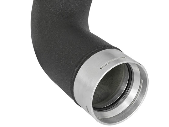 aFe BladeRunner 3in Black Intercooler Tube Cold Side 17-18 GM Diesel Trucks V8 6.6L (td) L5P - 46-20339-B