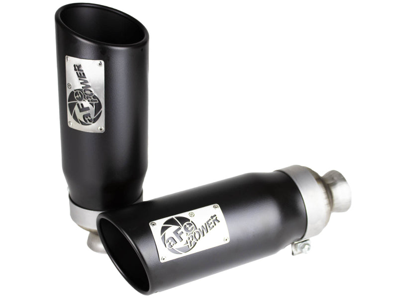 aFe MACH Force-XP 4-1/2in Steel OE Replacement Exhaust Tips - 2021+ Dodge Ram (5.7L V8) - Black - 49C42073-B