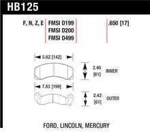 Load image into Gallery viewer, Hawk HPS Street Brake Pads - HB125F.650