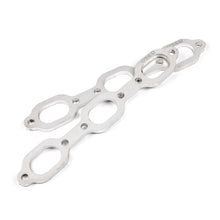 Load image into Gallery viewer, Stainless Works Mopar 3.5L V6 Flat Oval Port Header 304SS Exhaust Flanges 1-5/8in Primaries - HFMOP35V6163