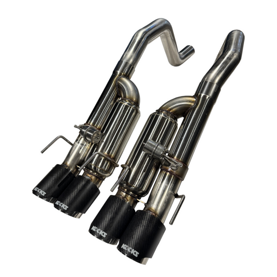 Kooks 09-13 Chevrolet Corvette Z06/ZR1 3in. Valved Axle-Back Exhaust w/ SS Tips - 21606750