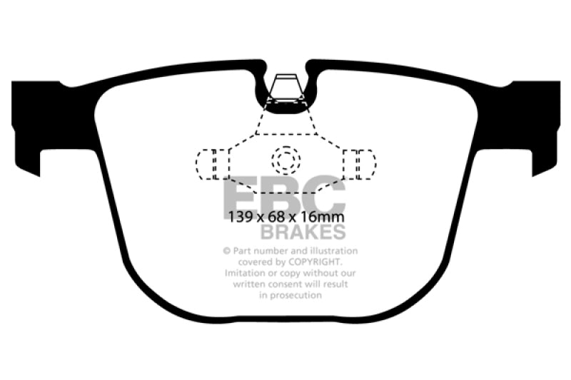 EBC 11-12 BMW 1M Coupe 3.0 Twin Turbo Greenstuff Rear Brake Pads - DP21451