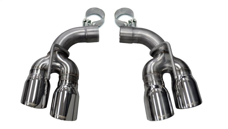 Corsa 2017-2024 Chevy Camaro SS 2.75in Inlet / 4in Outlet Polished Tip Kit (For Corsa Exhaust Only) - 14774