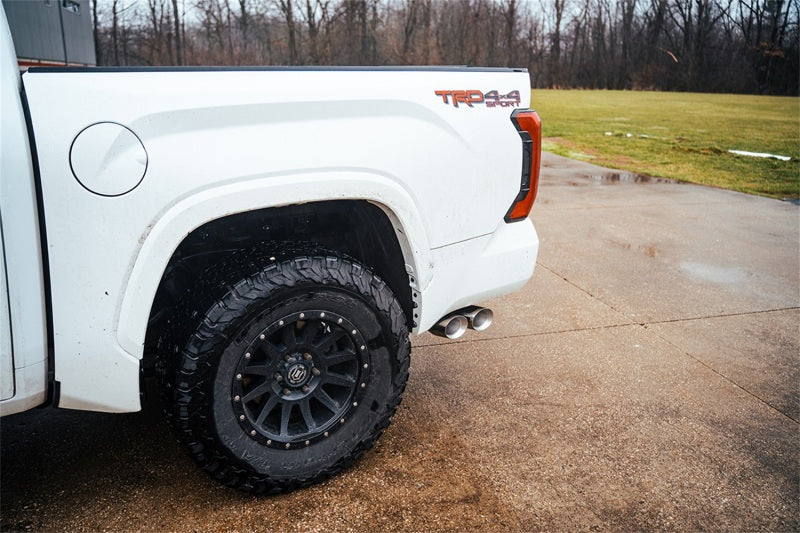 Corsa 22-25 Toyota Tundra 4WD 3in Sport Cat-Back Side Exit Exhaust System w/ Twin 4in Polished Tips - 21245