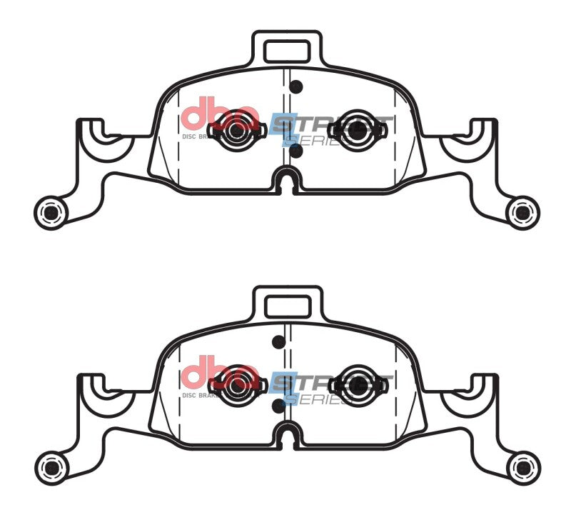 DBA 17-19 Audi A4 Street Series Front Brake Pads - DB15060SS