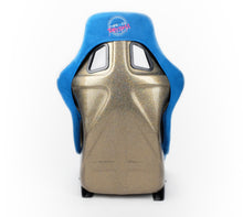 Load image into Gallery viewer, NRG FRP Bucket Seat ULTRA Edition - Large (Blue Alcantara/Gold Glitter Back) - FRP-302BL-ULTRA