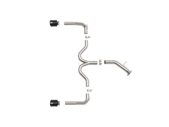 aFe 20-21 Kia Forte GT 1.6L 3in-2.5in 304 Stainless Steel Axle-Back Exhaust w/ Black Tips - 49-37037-B