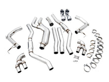 Load image into Gallery viewer, AWE Tuning 2019+ BMW M340i (G20) Track Edition Exhaust - Quad Chrome Silver Tips - 3020-42078